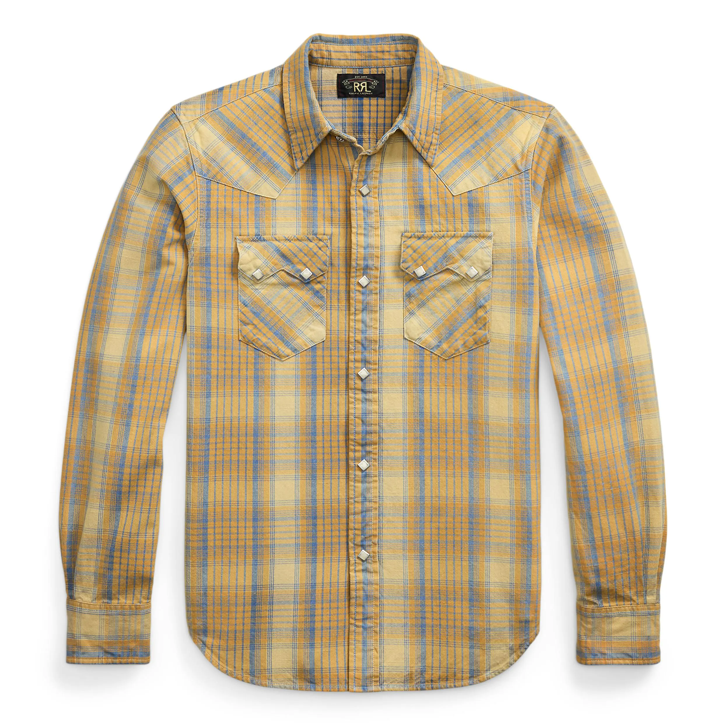 RRL Sawtooth Western Workshirt - Yellow Multi | Long Sleeve RRL Sawtooth Western Workshirt - Yellow Multi | Long Sleeve
